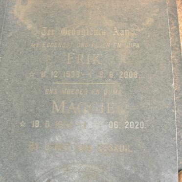 ROSSOUW Frik 1936-2008 &amp; Maggie 1934-2020
