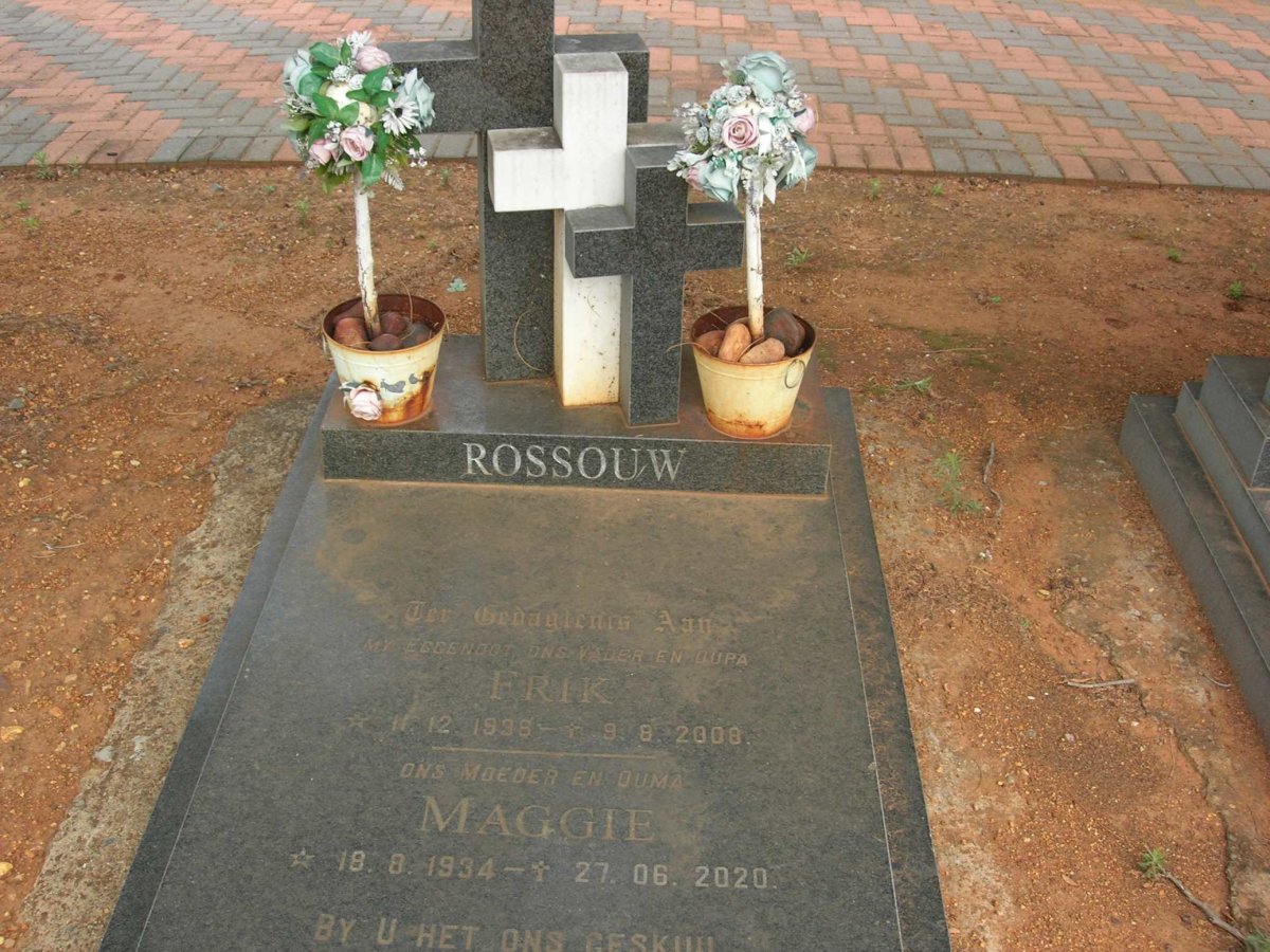 ROSSOUW Frik 1936-2008 &amp; Maggie 1934-2020