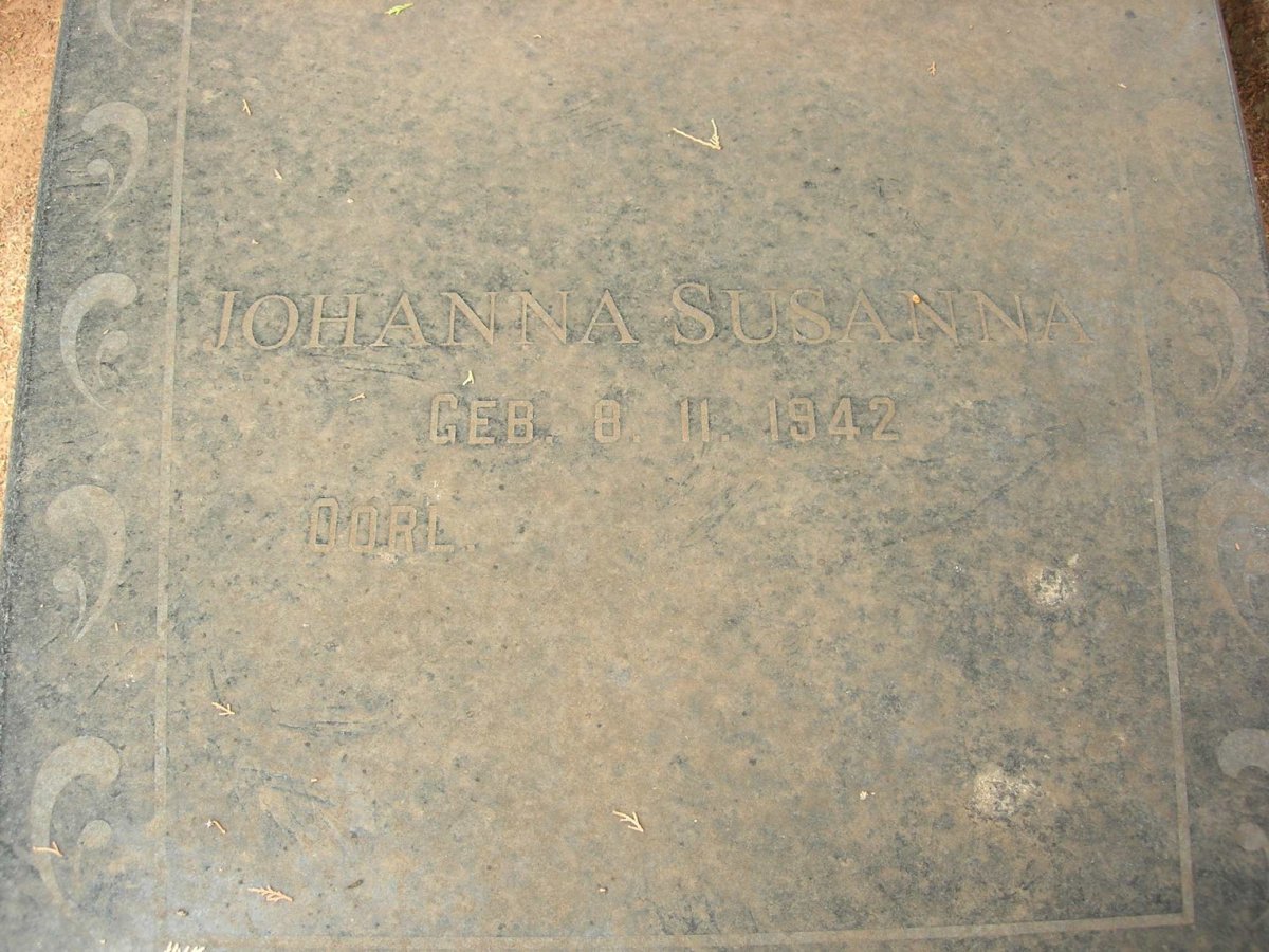 ROSSOUW Jacobus Johannes 1941- &amp; Johanna Susanna 1942-