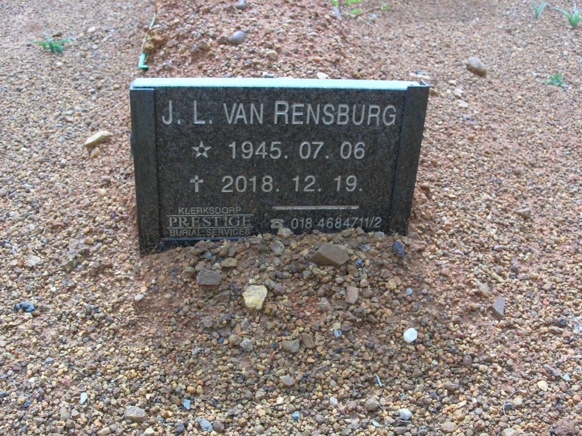 RENSBURG J.L., van 1945-2018