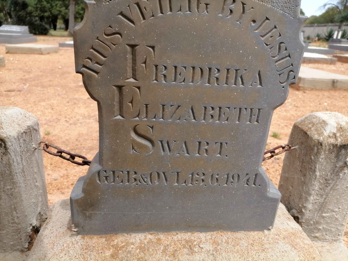 SWART Fredrika Elizabeth 1941-1941