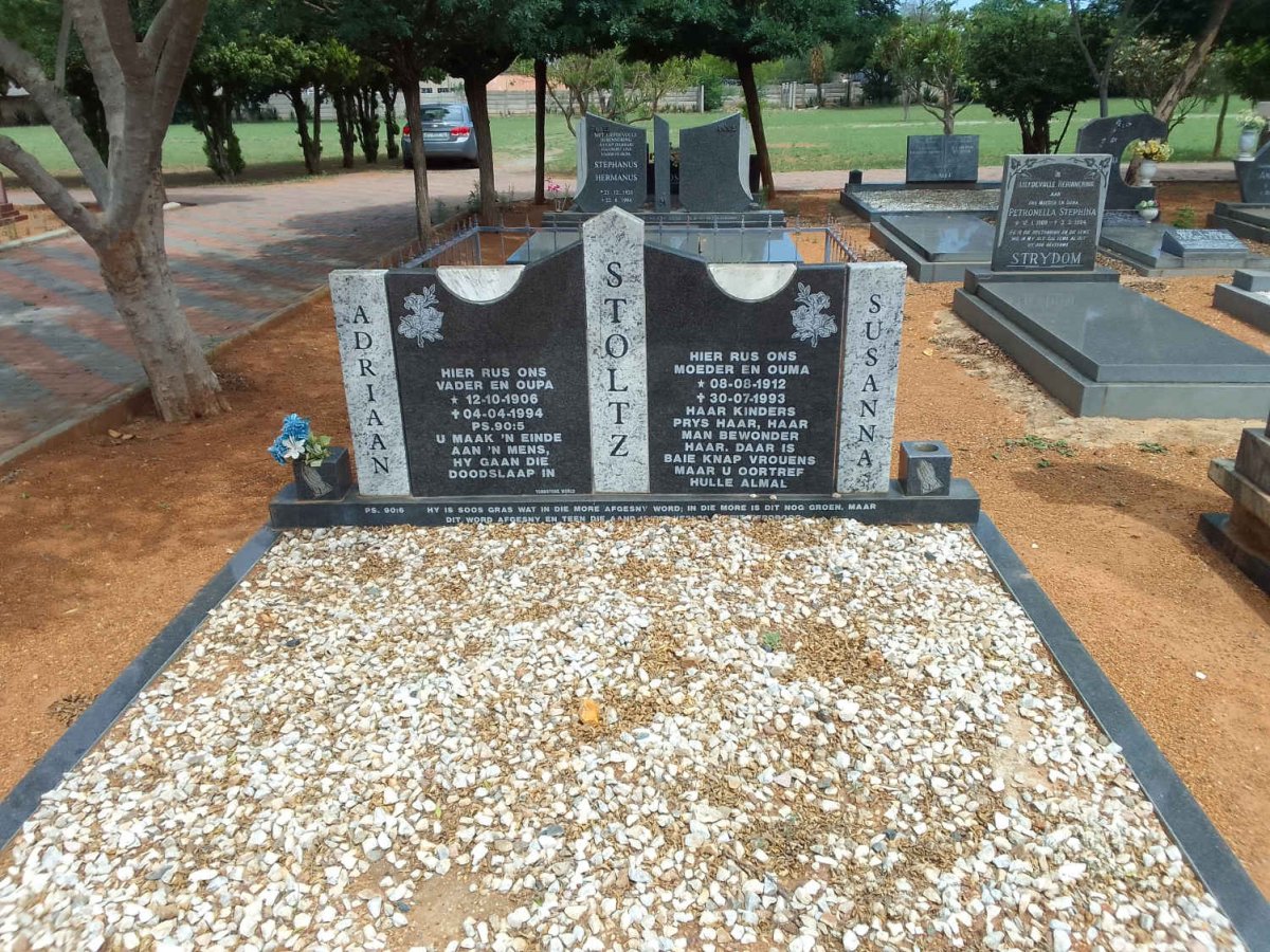 STOLTZ Adriaan 1906-1994 &amp; Susanna 1912-1993