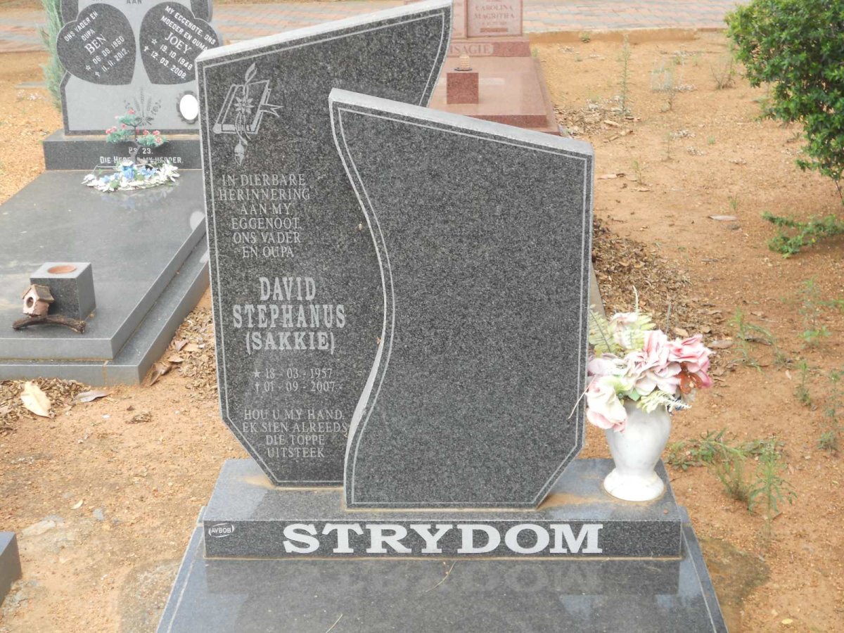 STRYDOM David Stephanus 1957-2007