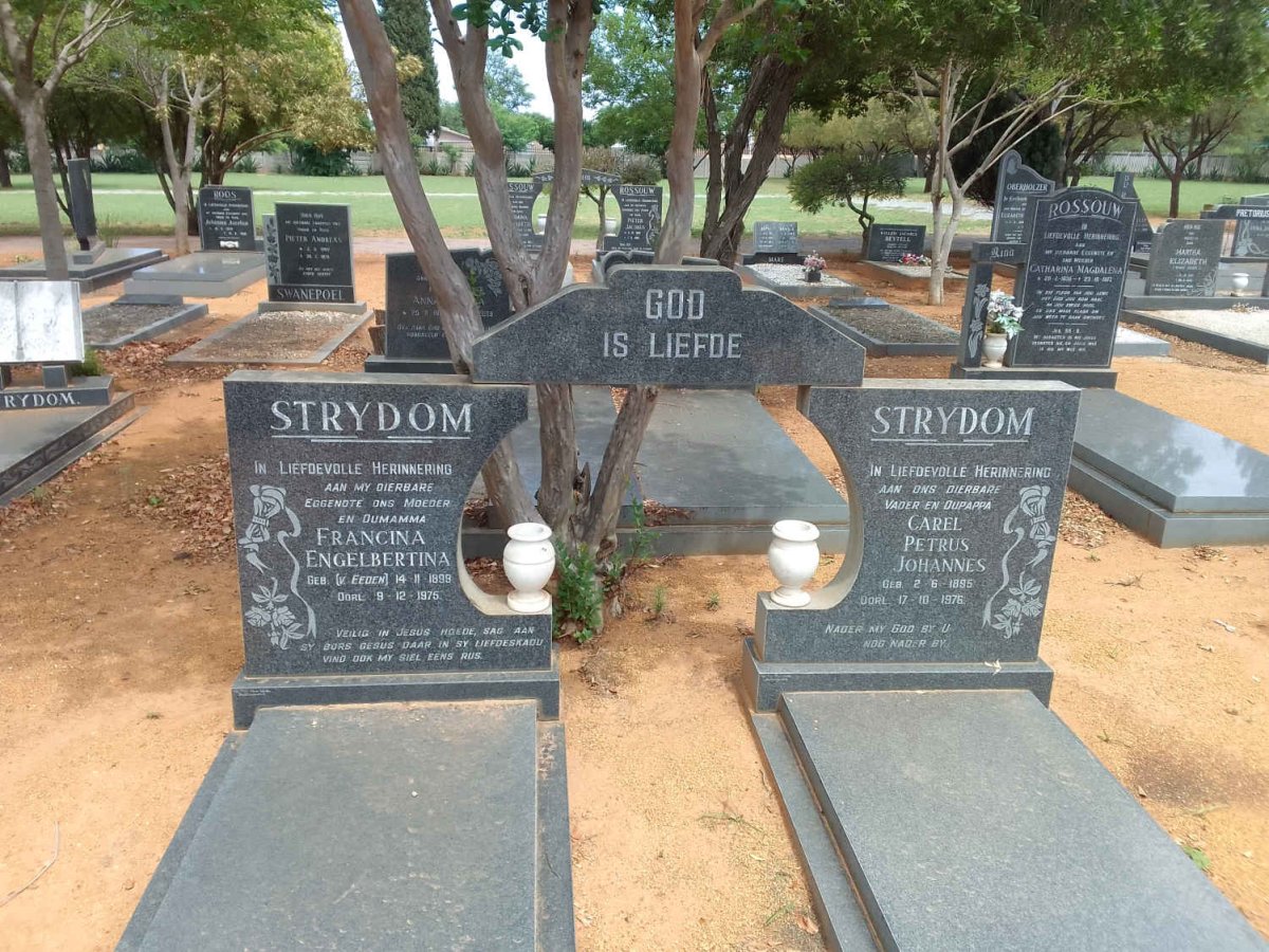 STRYDOM Carel Petrus Johannes 1895-1976 &amp; Francina Engelbertina V. EEDEN 1899-1975