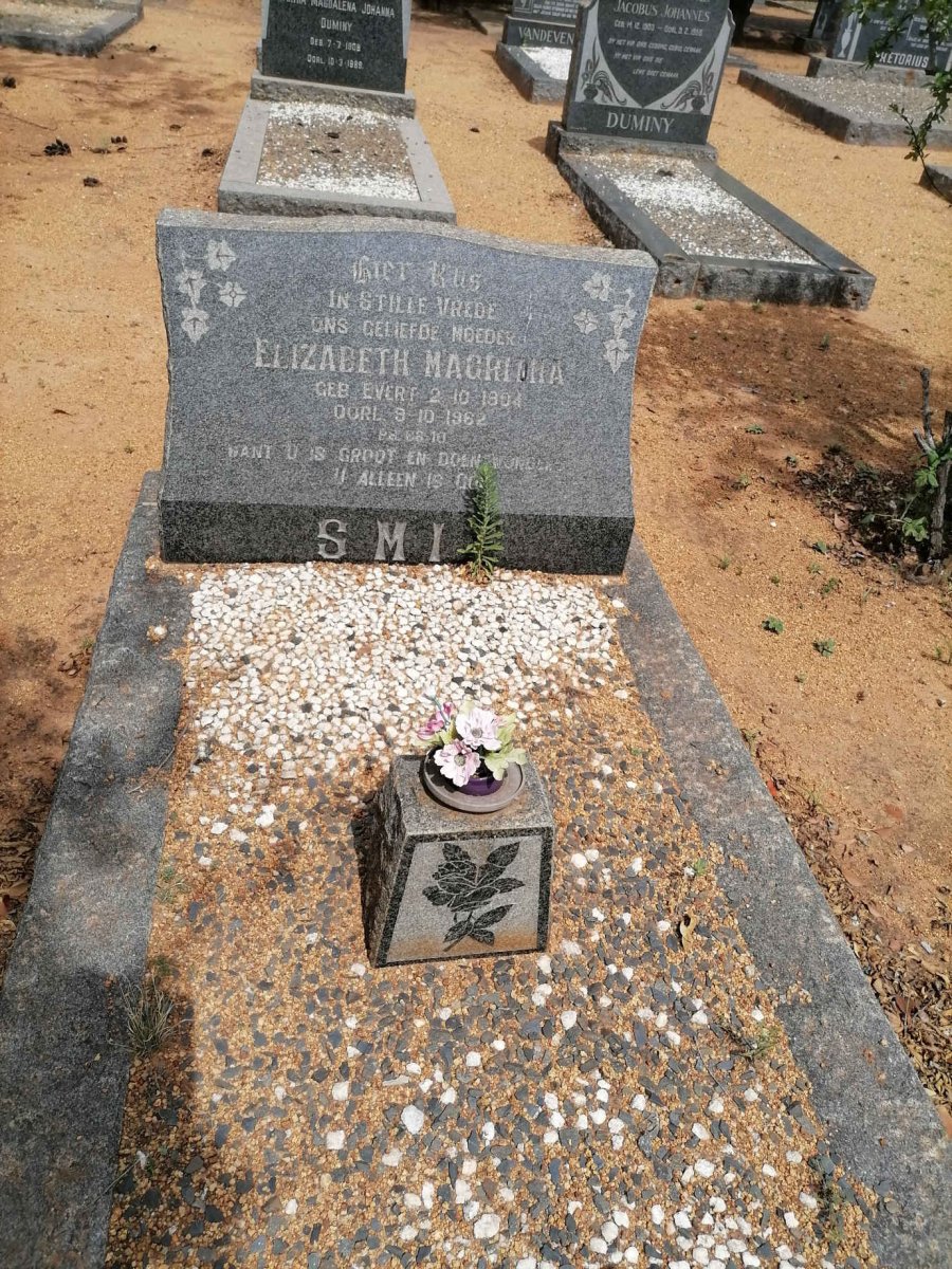 SMIT Elizabeth Magritha nee EVERT 1904-1962
