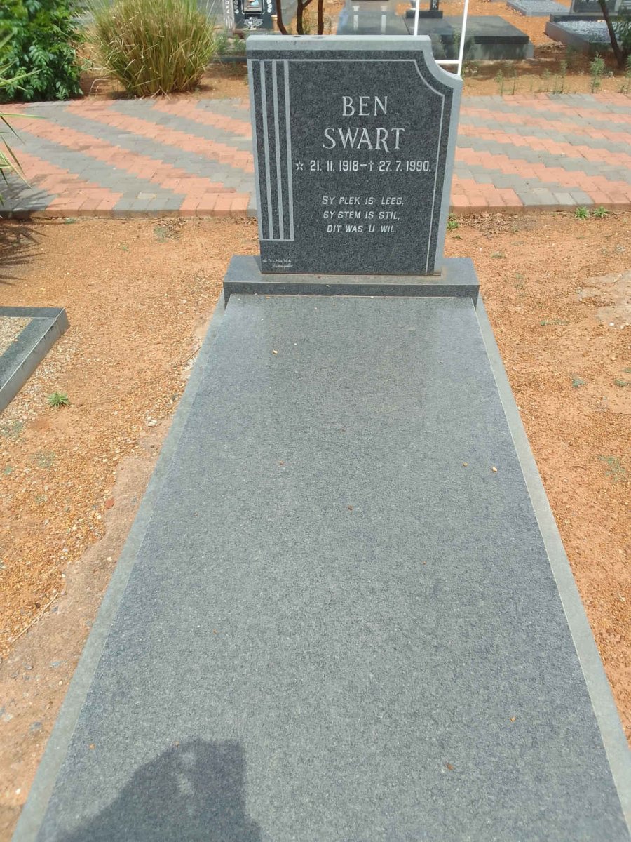 SWART Ben 1918-1990