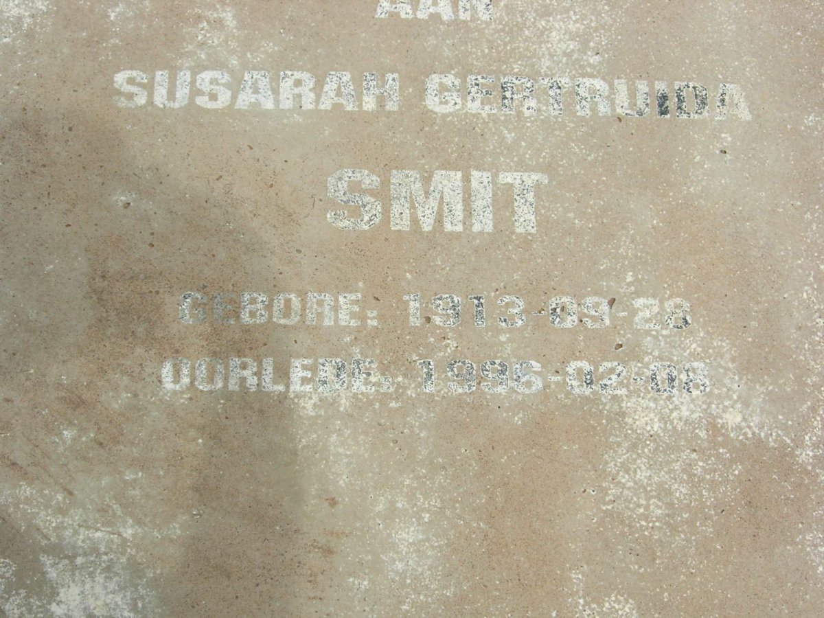 SMIT Susara Gertruida 1913-1996