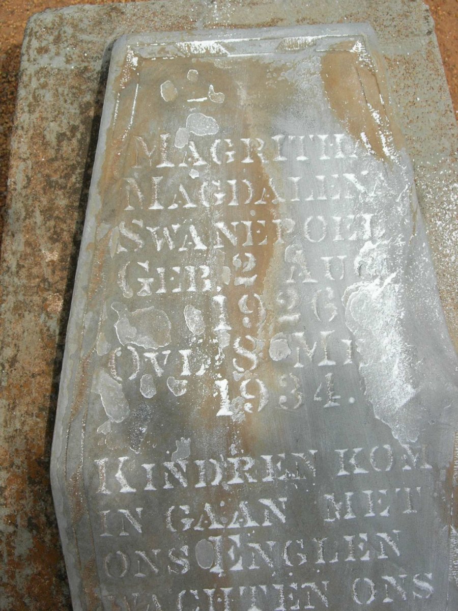SWANEPOEL Magritha Magdaliena 1926-1934