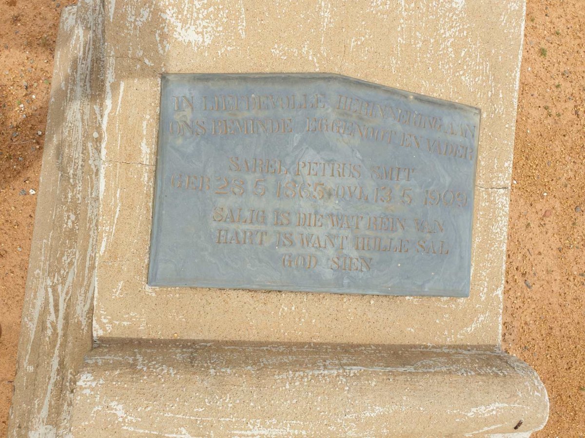 SMIT Sarel Petrus 1865-1909