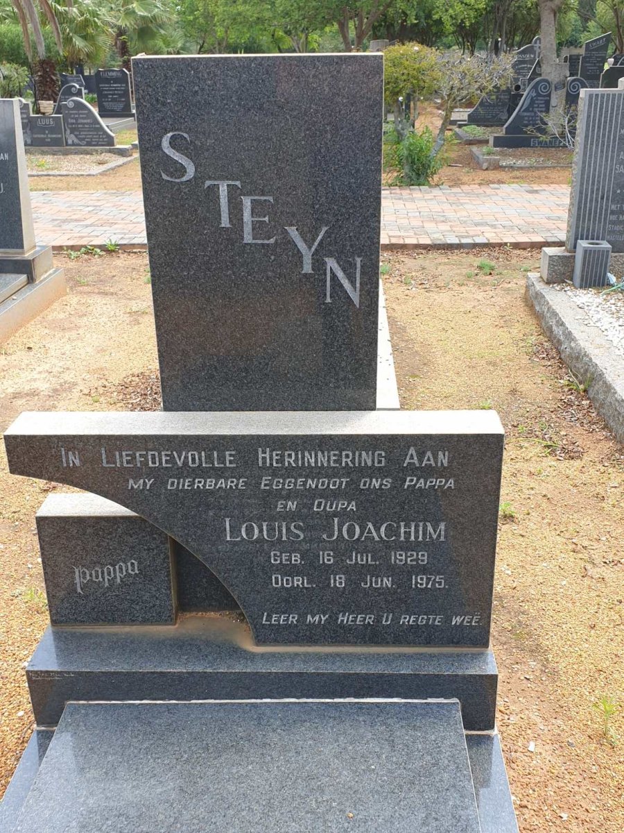 STEYN Louis Joachim 1929-1975
