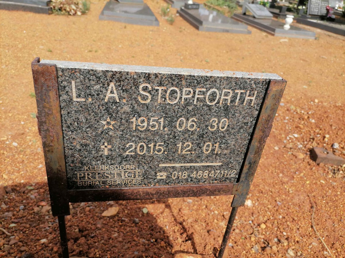 STOPFORTH L.A. 1951-2015