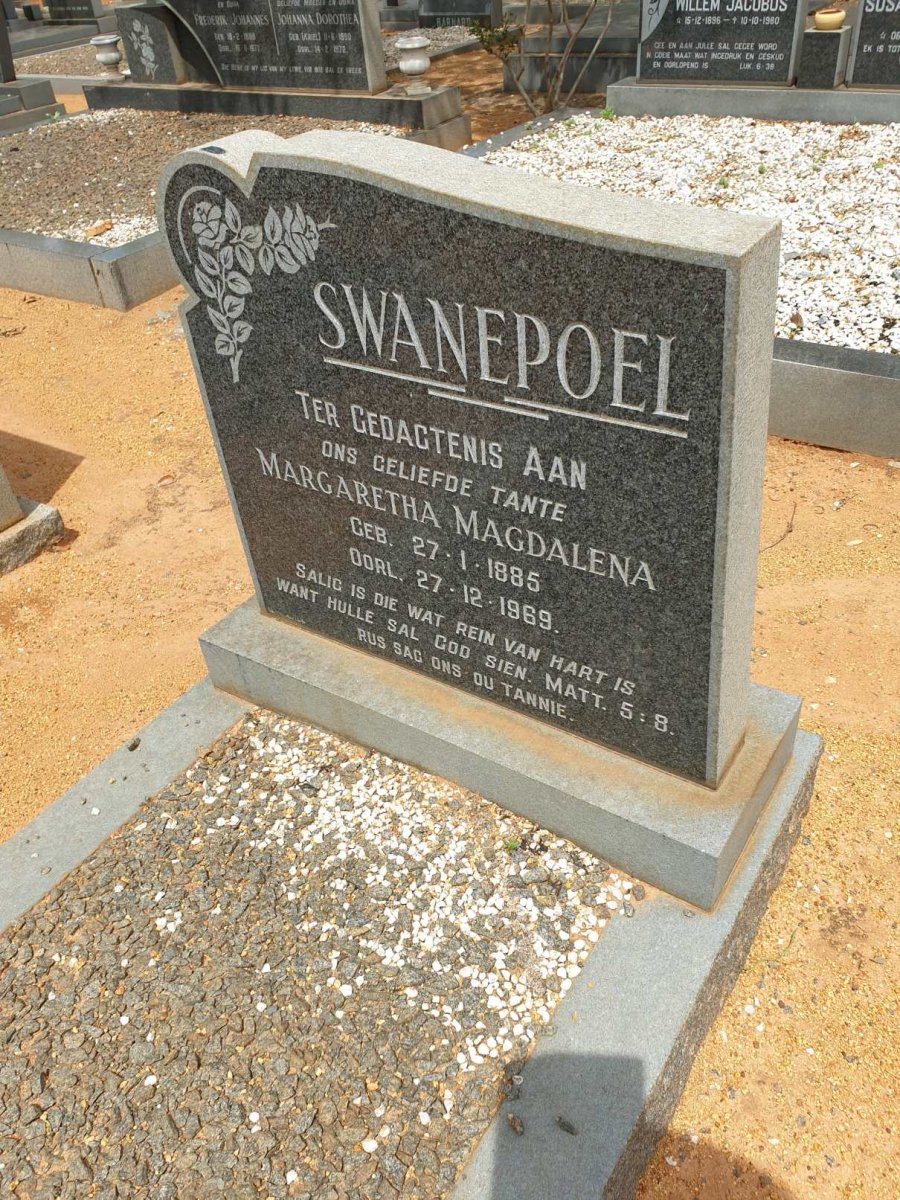 SWANEPOEL Margaretha Magdalena 1895-1969
