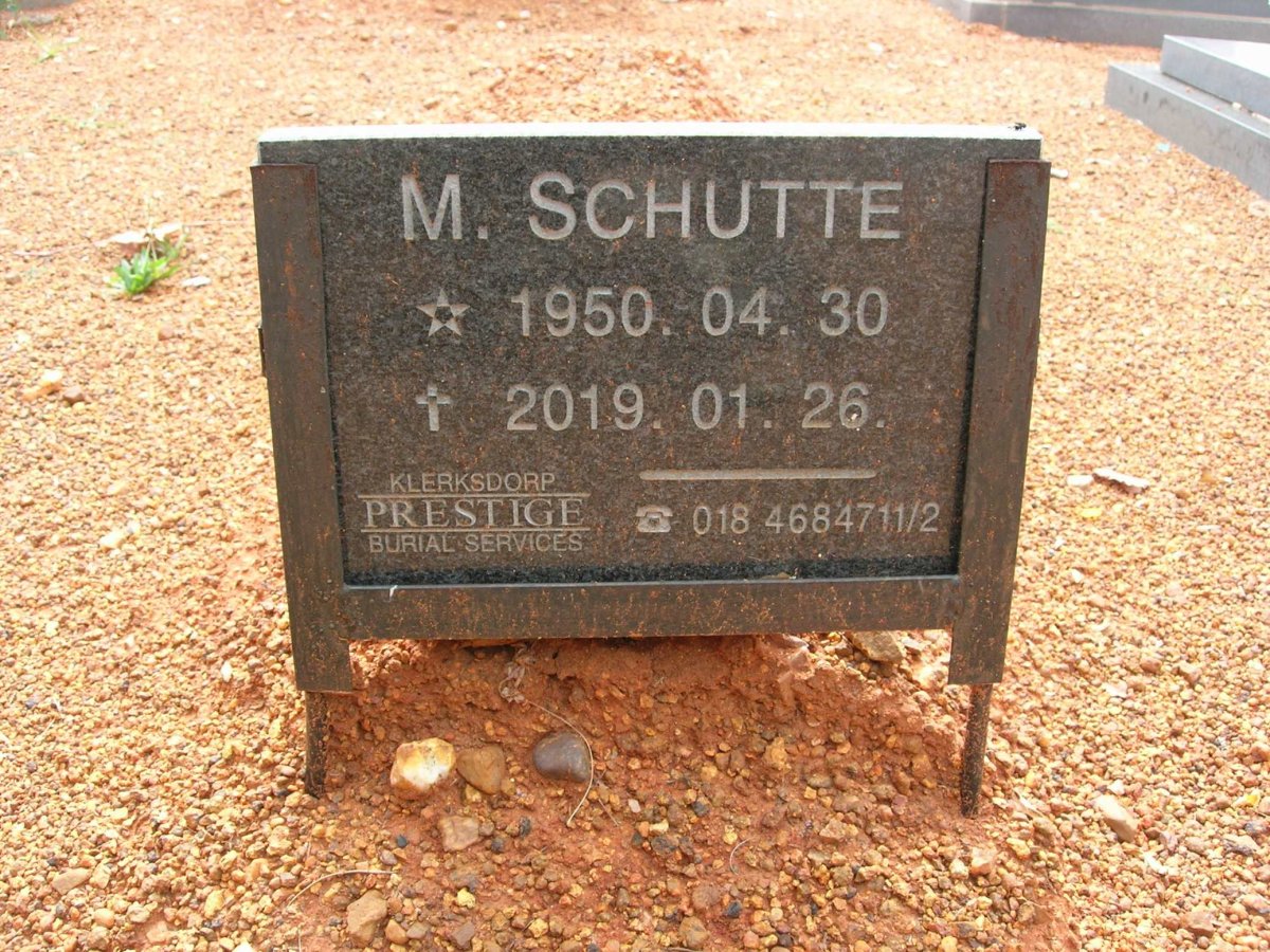 SCHUTTE M. 1950-2019