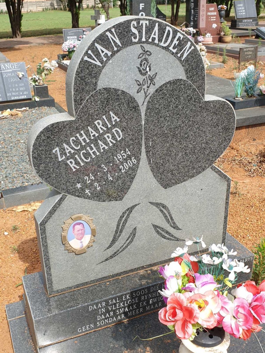 STADEN Zacharia Richard, van 1954-2006