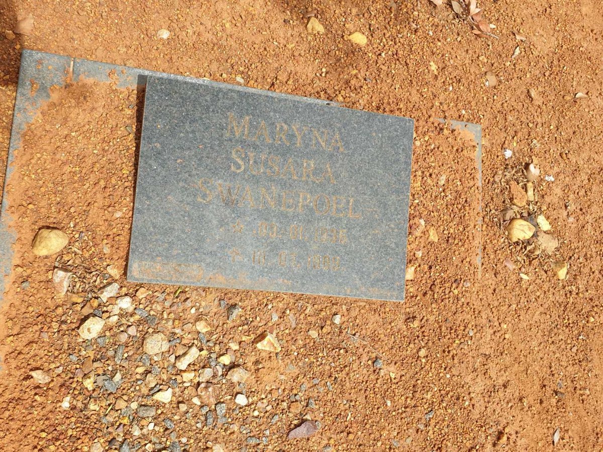 SWANEPOEL Maryna Susara 1935-1989