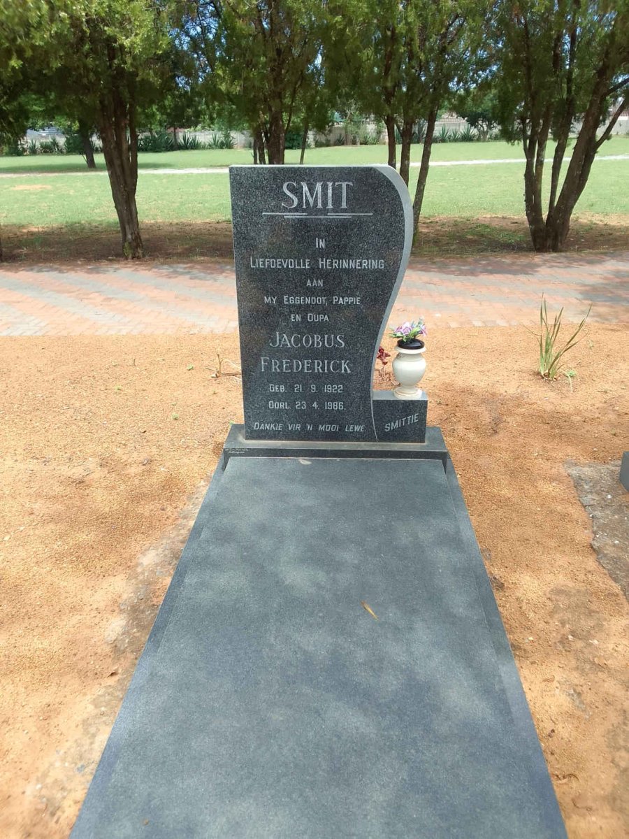 SMIT Jacobus Frederick 1922-1986