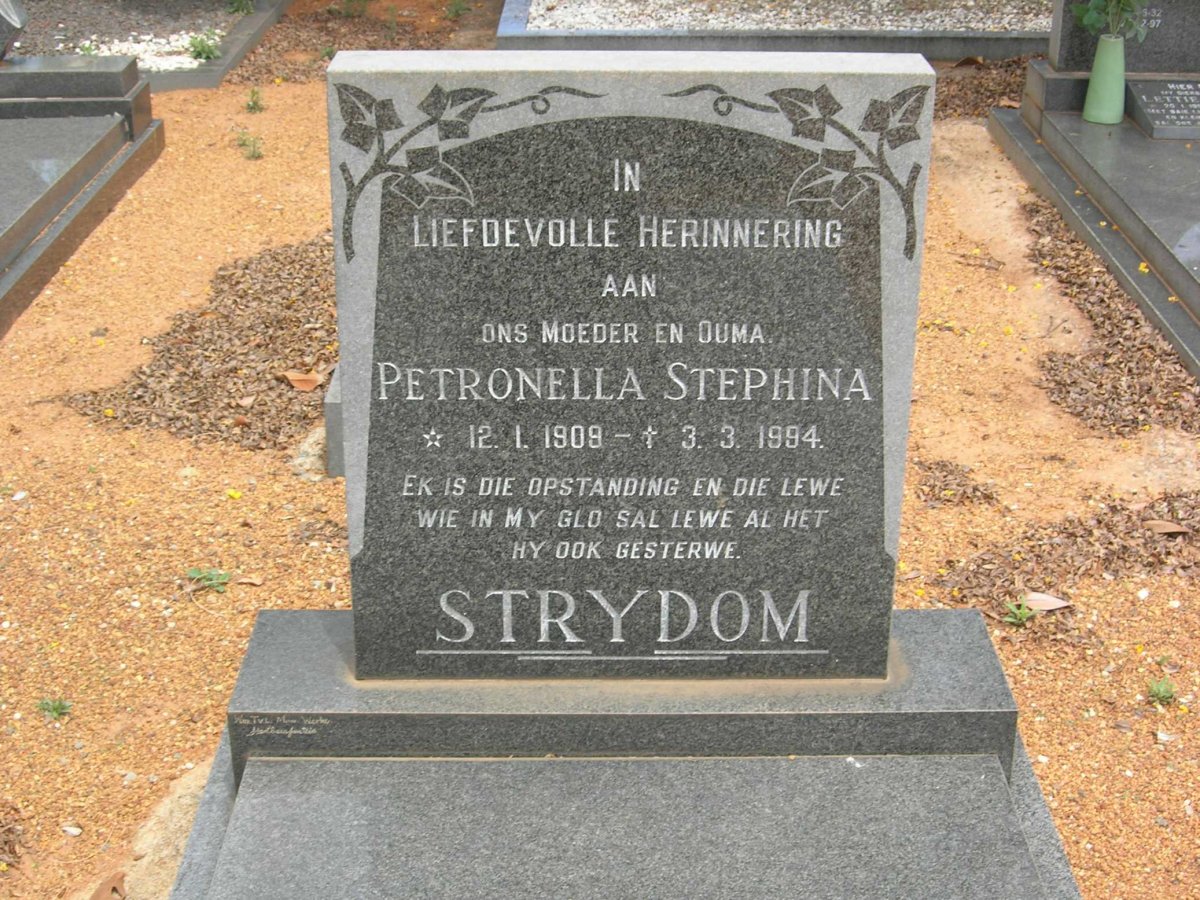 STRYDOM Petronella Stephina 1909-1994