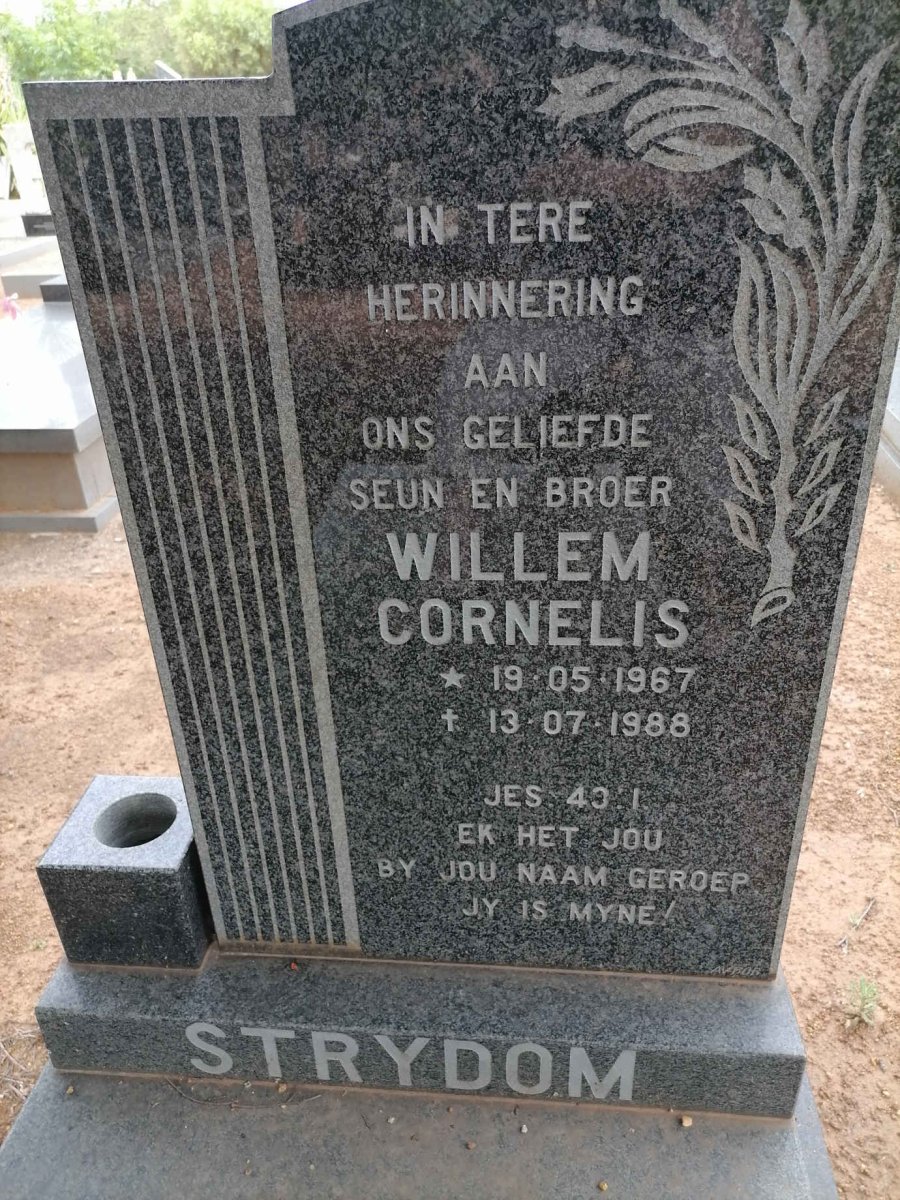 STRYDOM Willem Cornelis 1967-1988