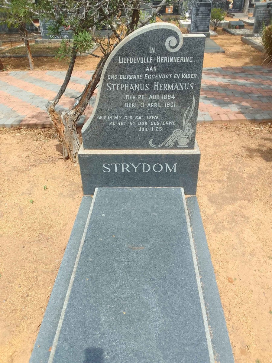 STRYDOM Stephanus Hermanus 1894-1961