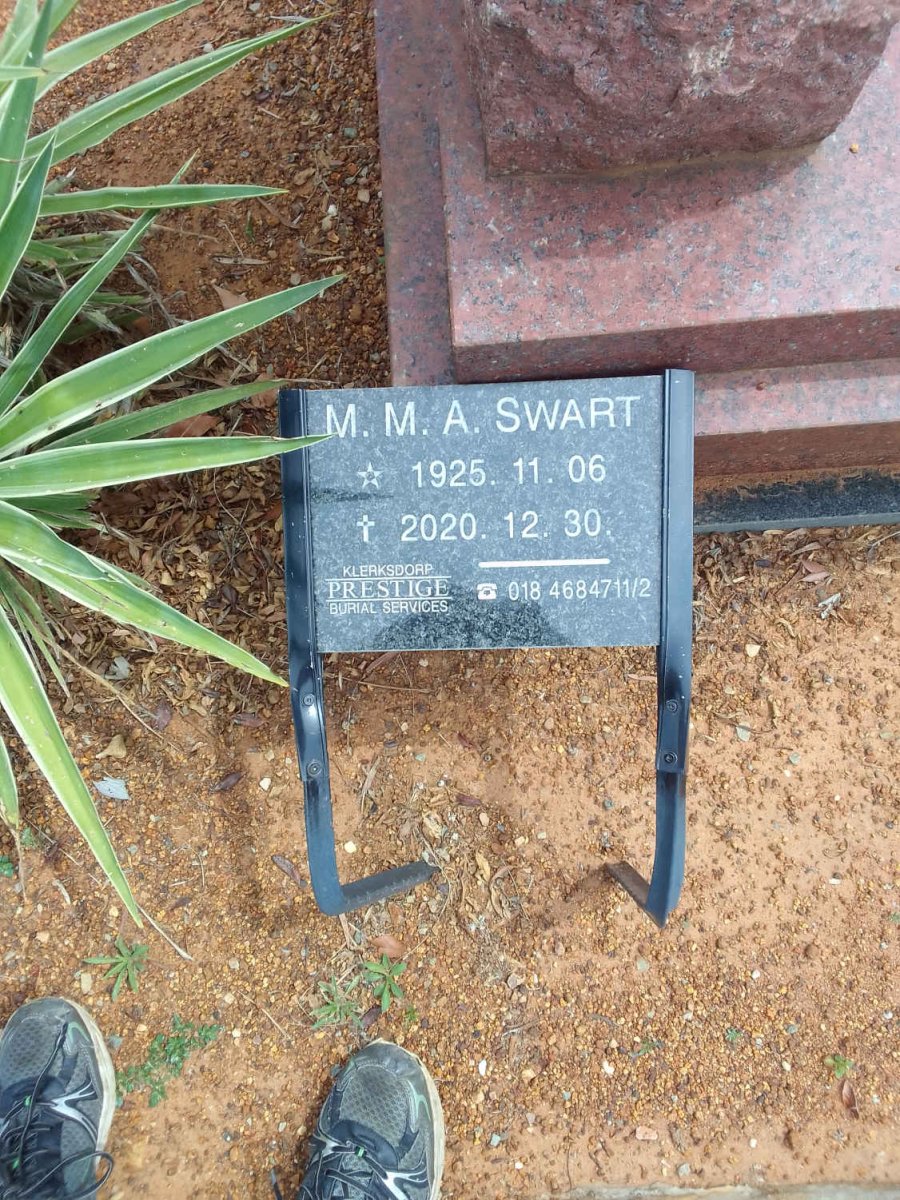 SWART M.M.A. 1925-2020