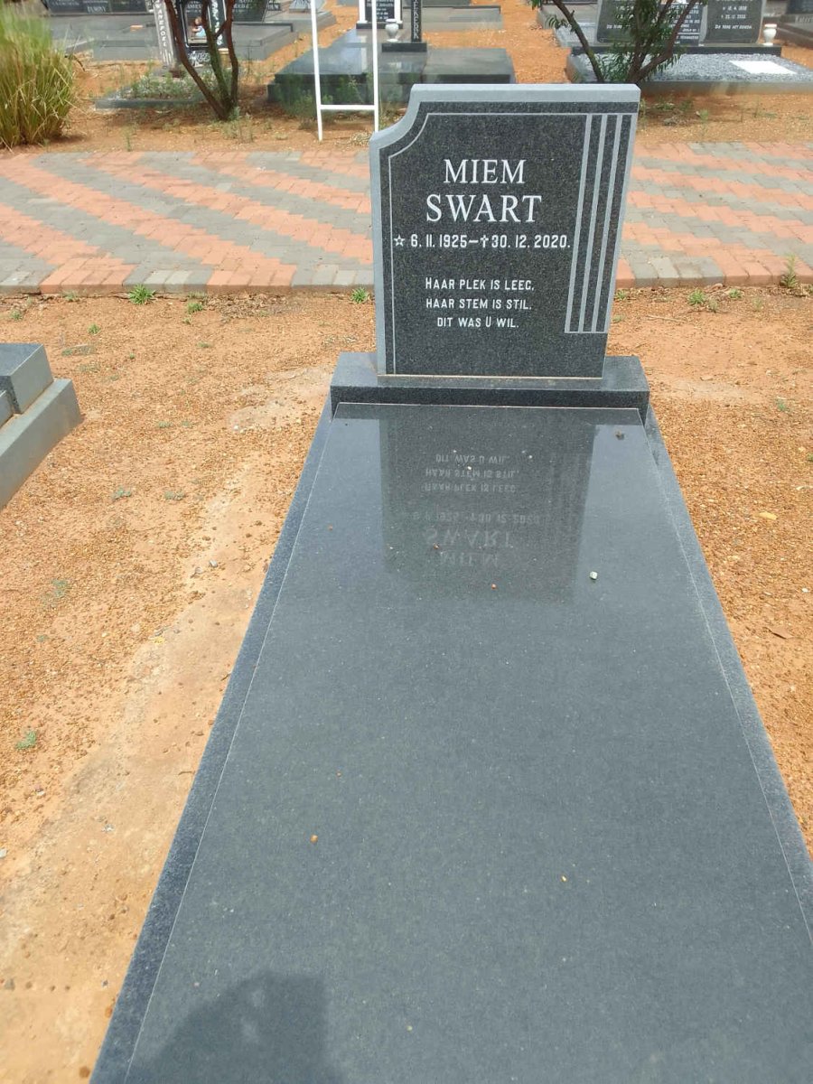 SWART Miem 1925-2020