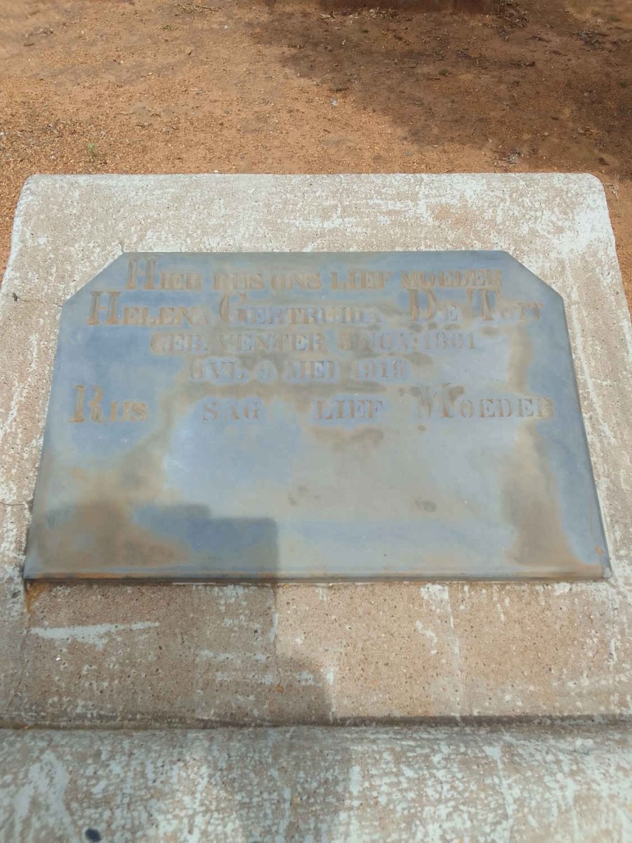 TOIT Helena Gertruida, du nee VENTER 1861-1919