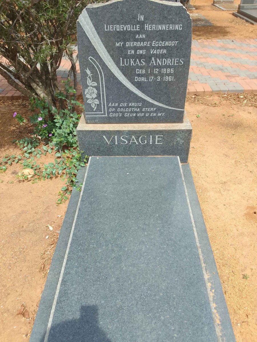 VISAGIE Lukas Andries 1885-1961