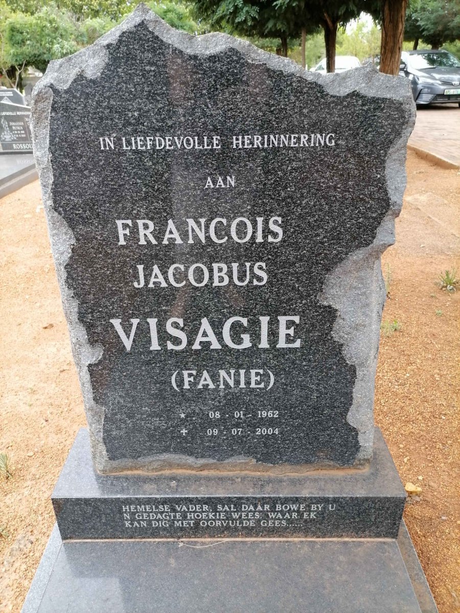 VISAGIE Francois Jacobus 1962-2004