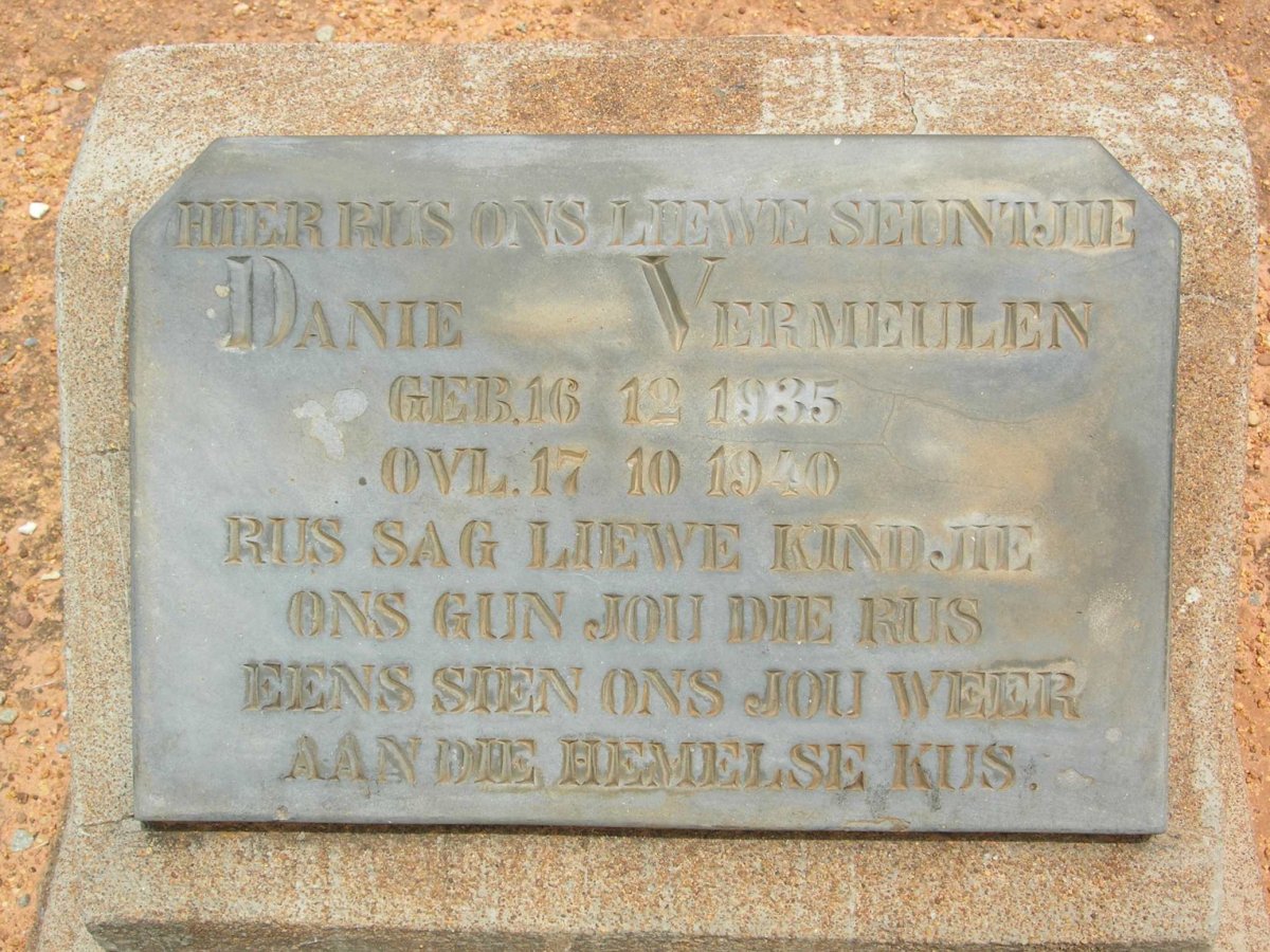 VERMEULEN Danie 1935-1940
