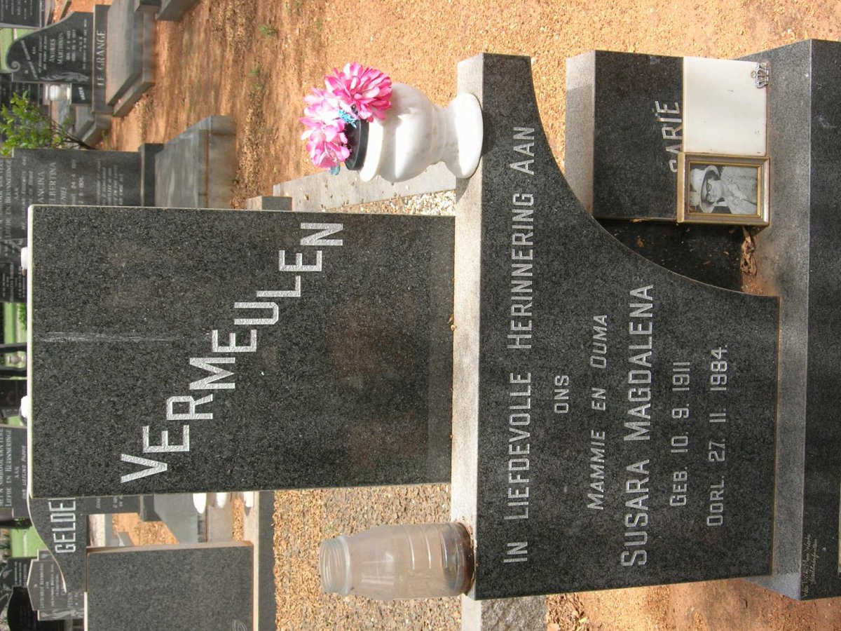 VERMEULEN Susara Magdalena 1911-1984