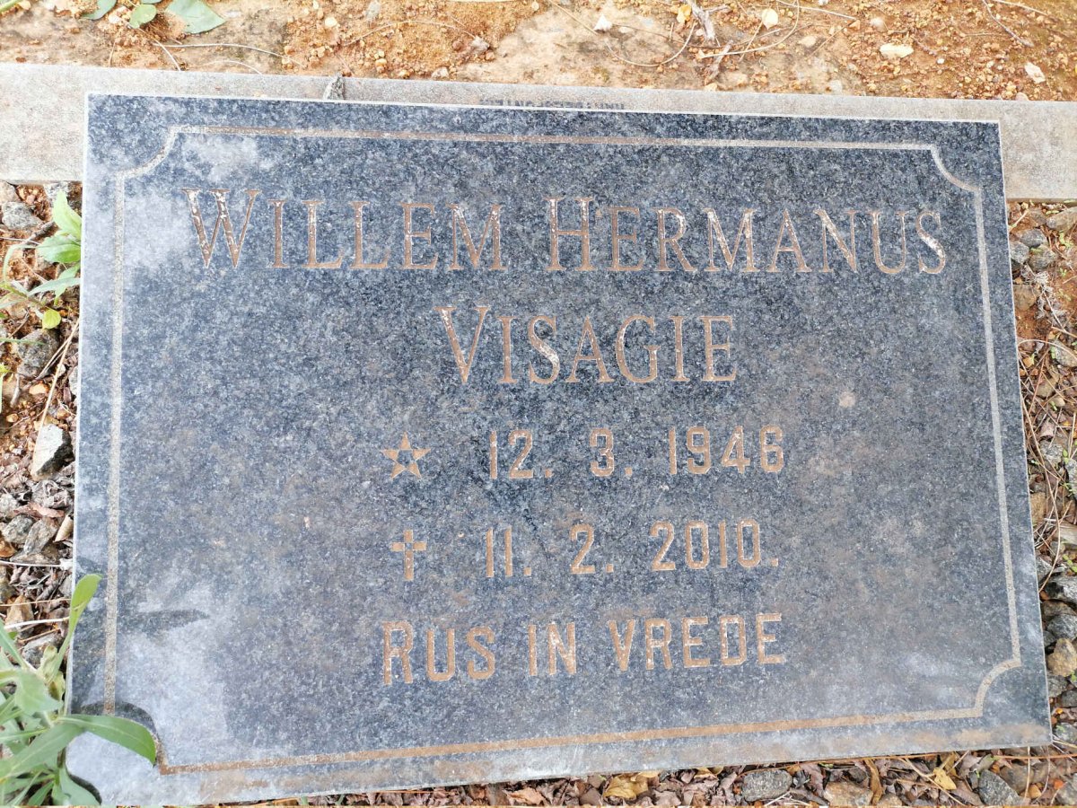 VISAGIE Willem Hermanus 1946-2010