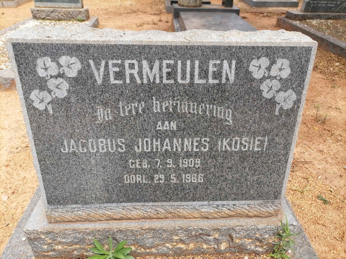 VERMEULEN Jacobus Johannes 1909-1966