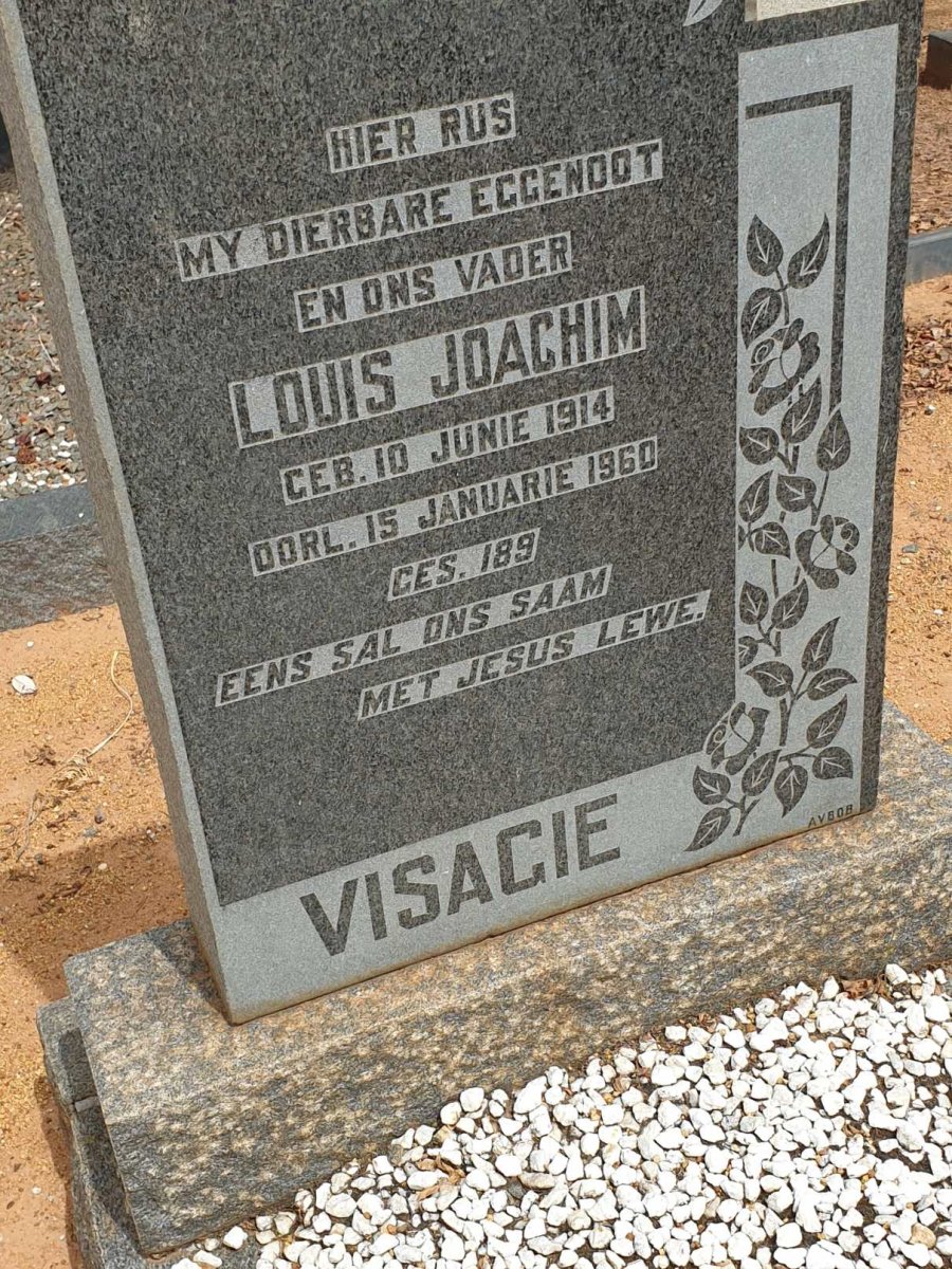 VISAGIE Louis Joachim 1914-1960