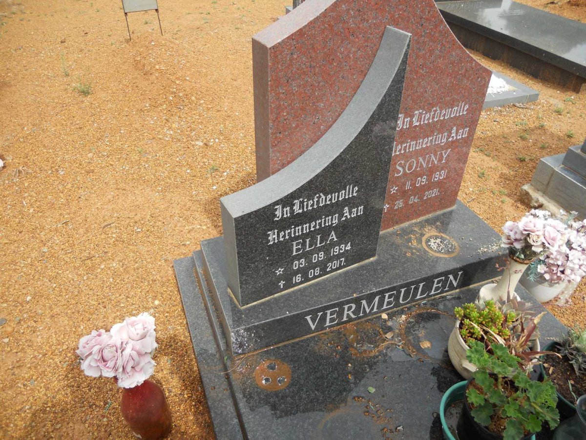 VERMEULEN Sonny 1931-2021 &amp; E.M.S. 1934-2017