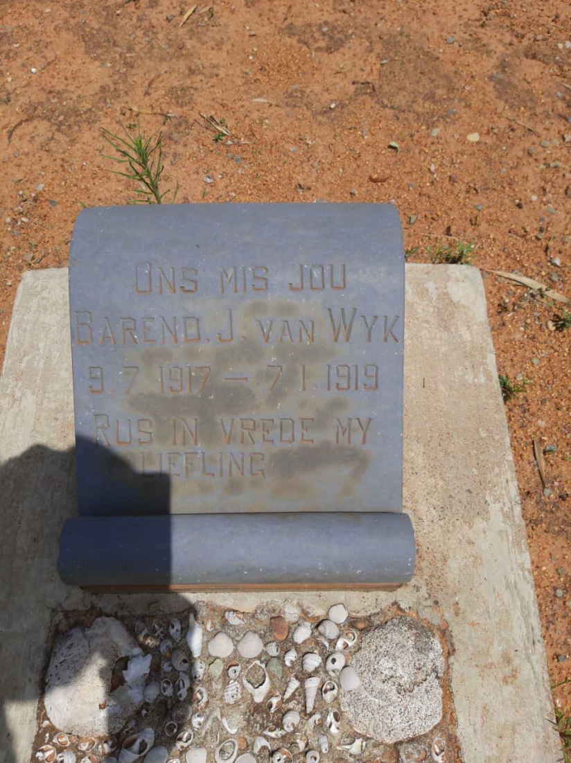 WYK Barend J., van 1917-1919