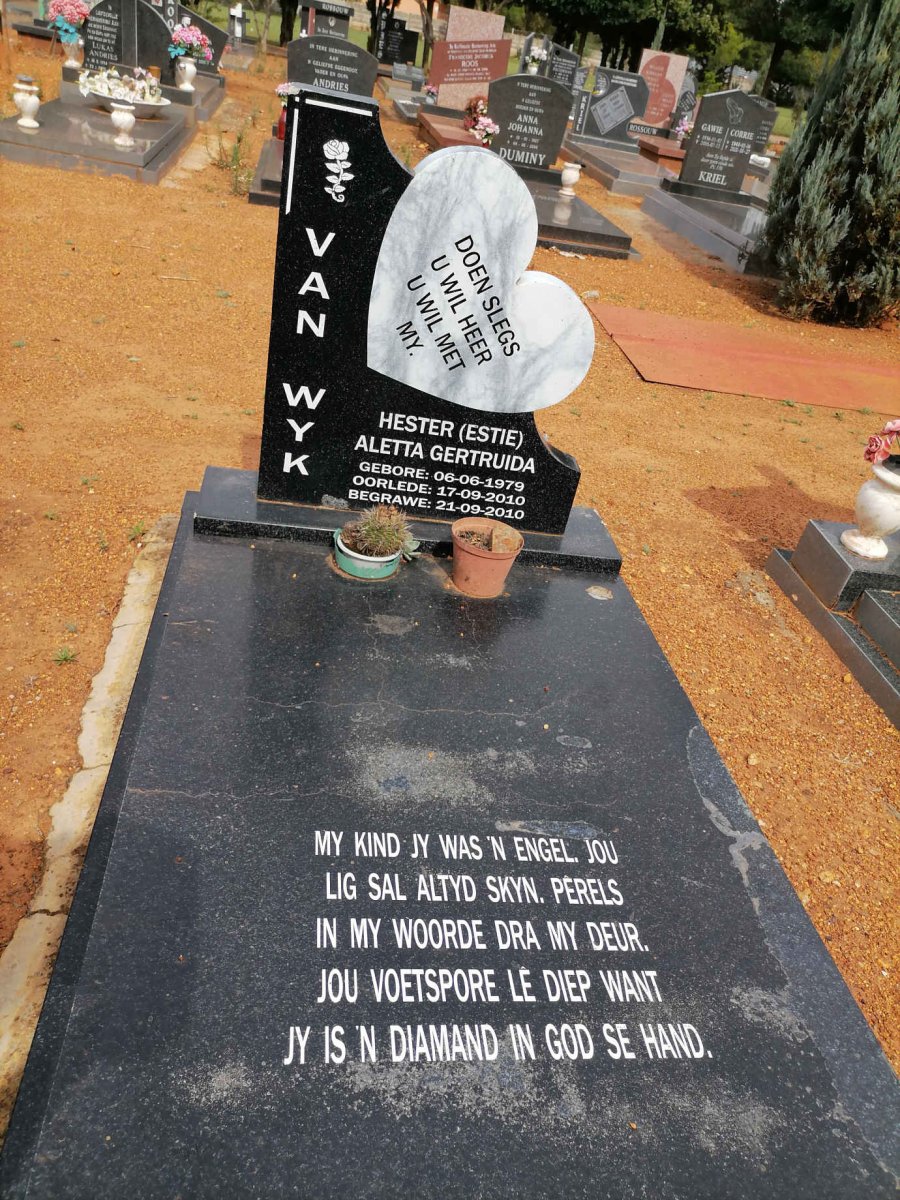 WYK Hester Aletta Gertruida, van 1979-2010
