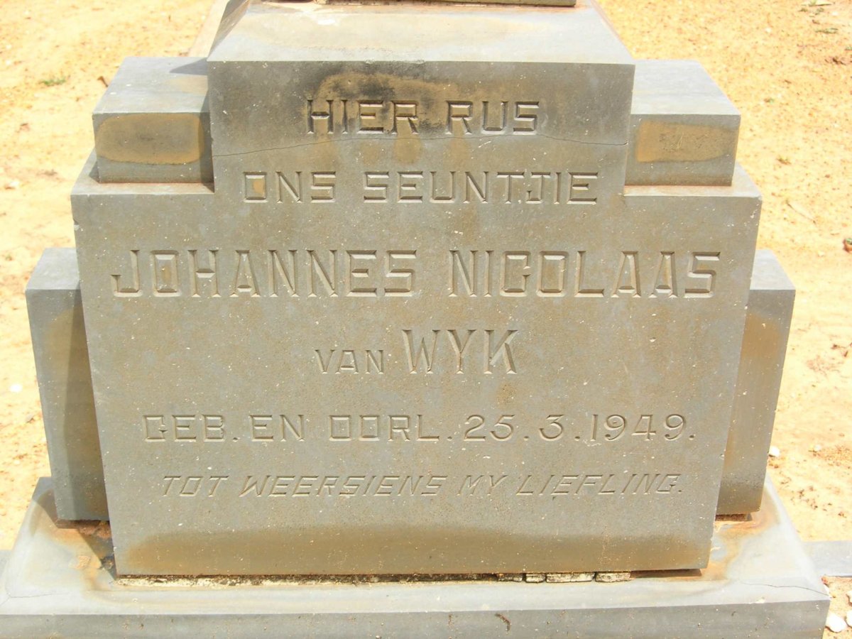 WYK Johannes Nicolaas, van 1949-1949