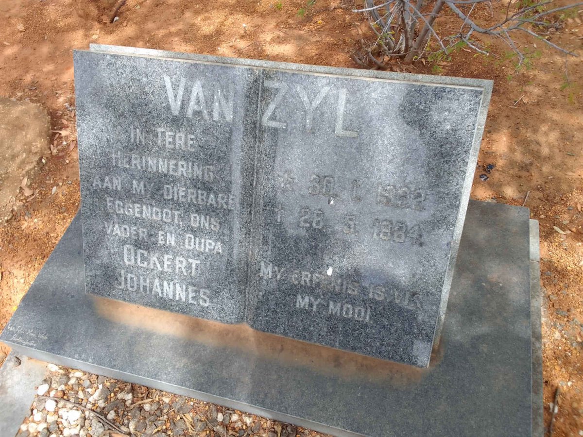 ZYL Ockert Johannes, van 1922-1984
