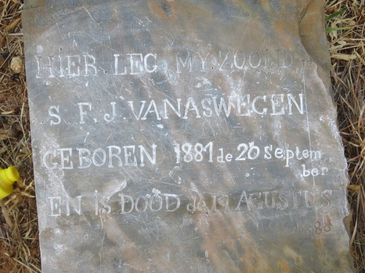 ASWEGEN S.F.J., van 1881-1888
