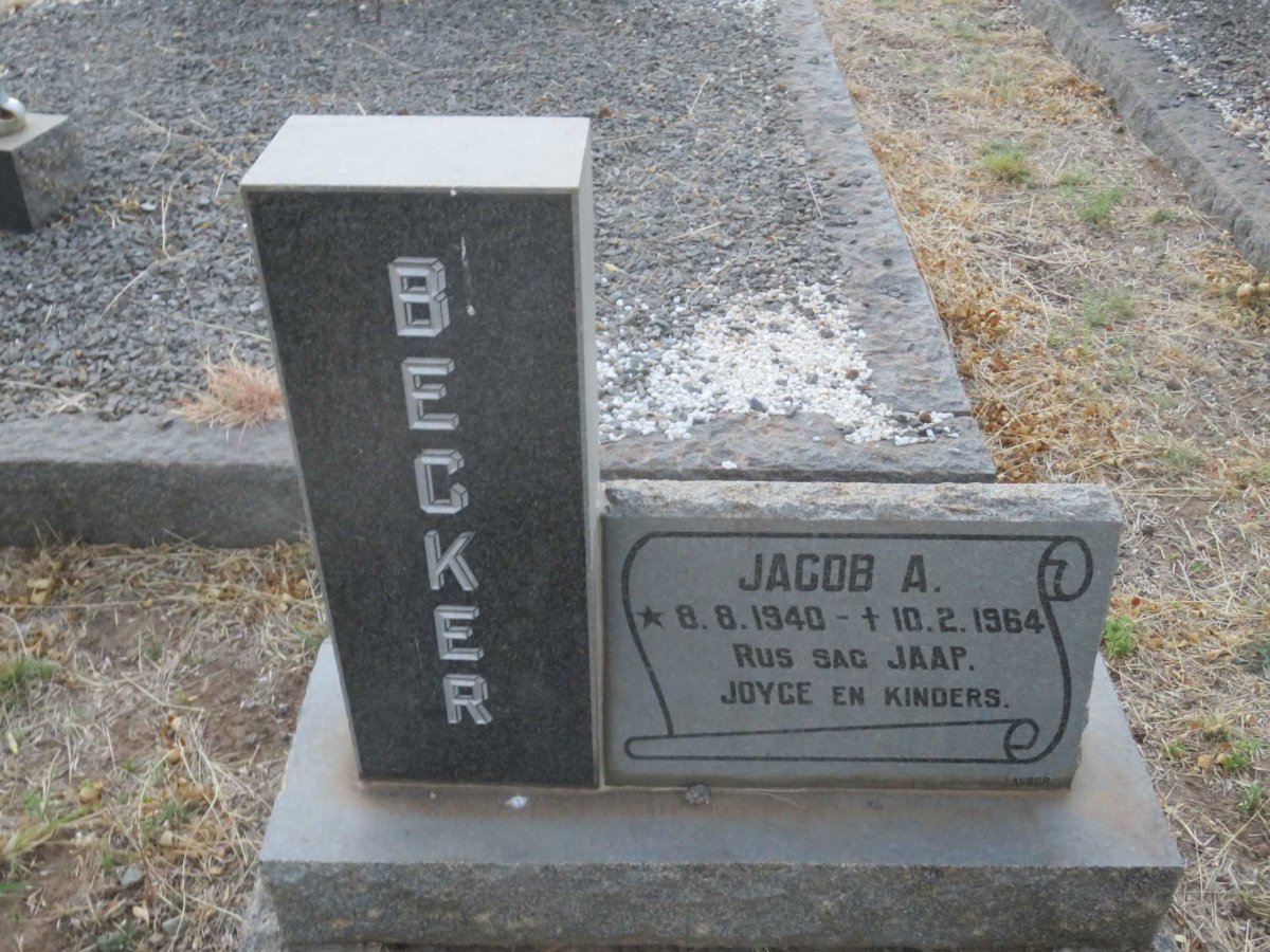 BECKER Jacob A. 1940-1964