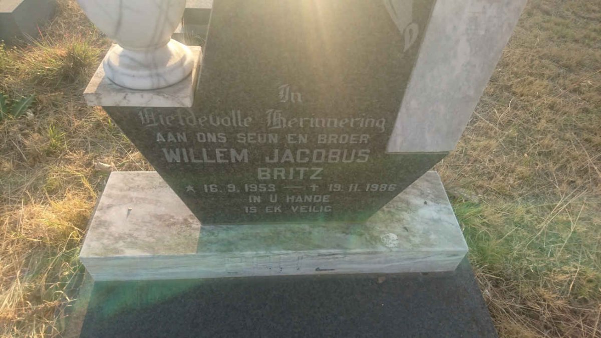 BRITZ Willem Jacobus 1953-1986