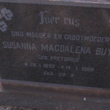 BUYS Susanna Magdalena nee PRETORIUS 1890-1968