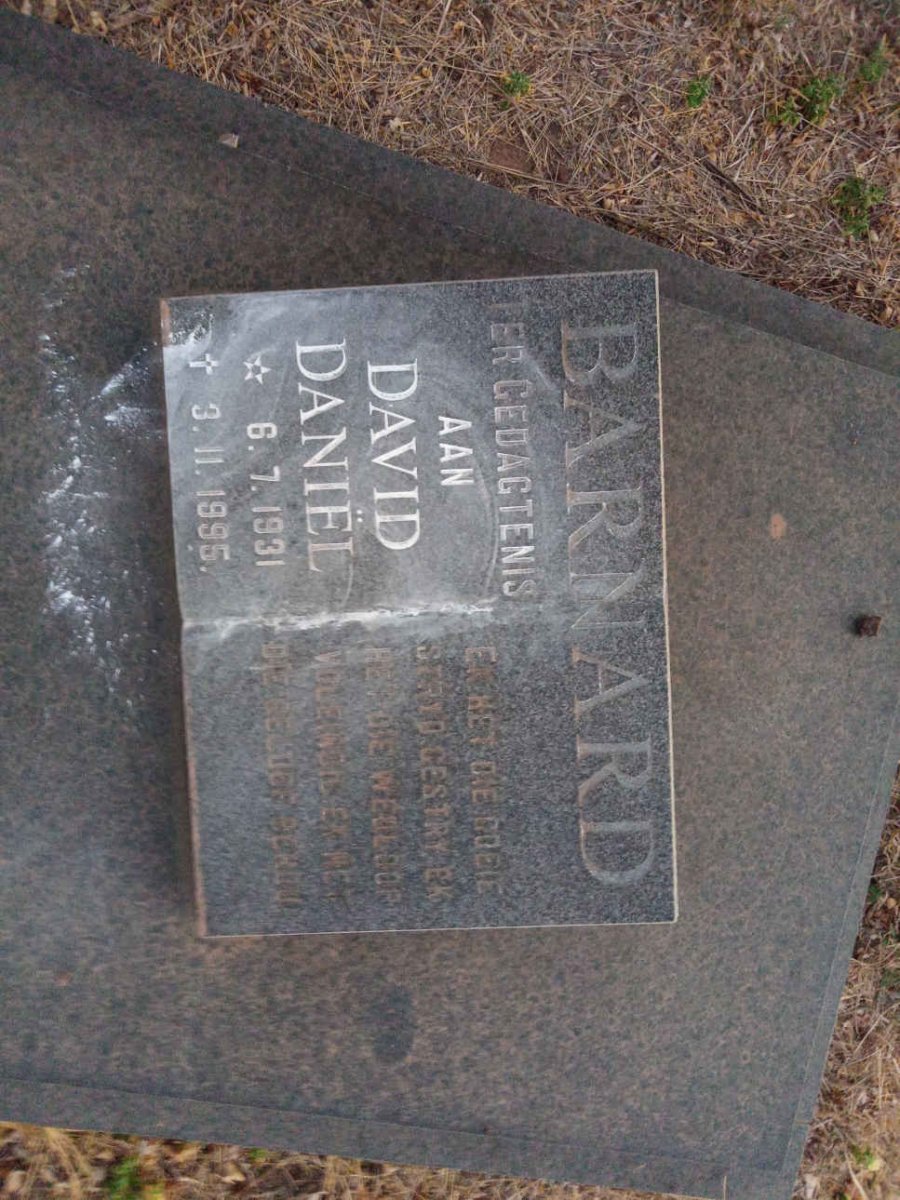 BARNARD David Daniel 1931-1995