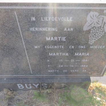 BUYS Martha Maria 1941-1984