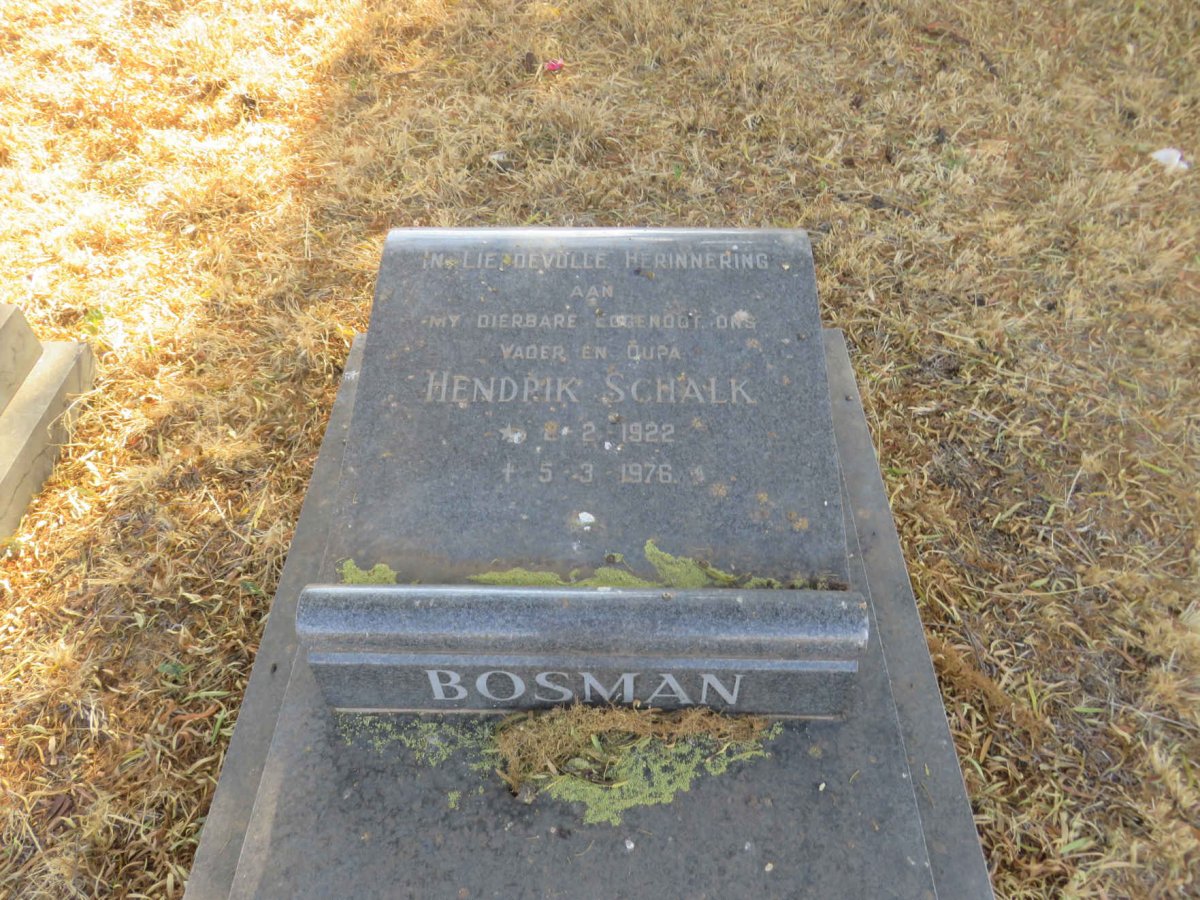 BOSMAN Hendrik Schalk 1922-1976