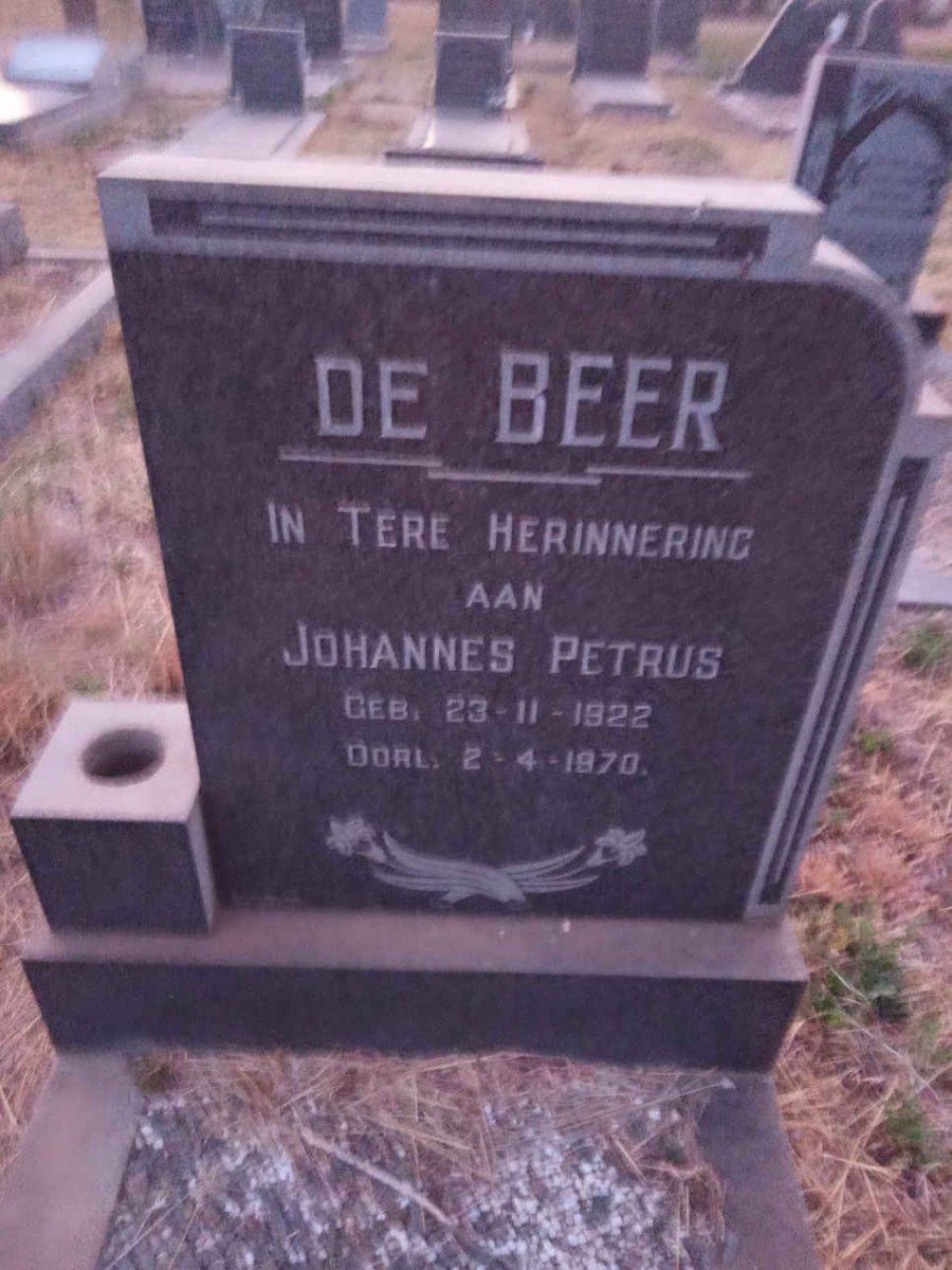 BEER Johannes Petrus, de 1922-1970