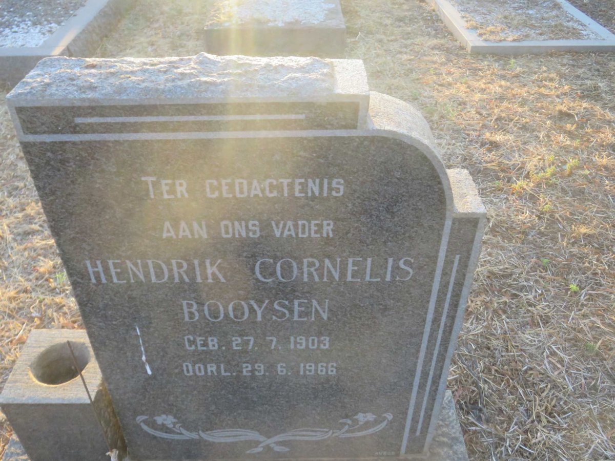 BOOYSEN Hendrik Cornelis 1903-1966