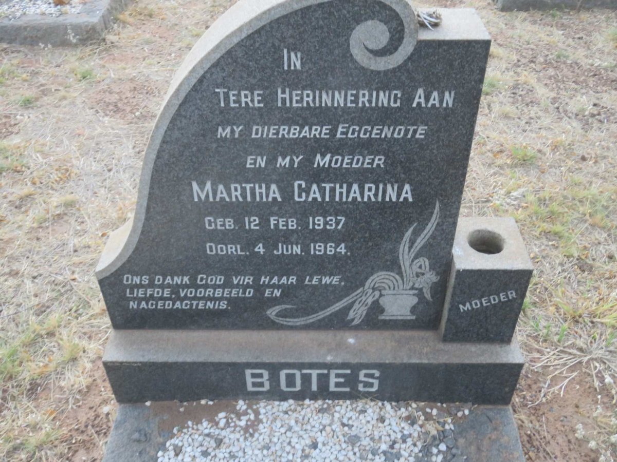 BOTES Martha Catharina 1937-1964