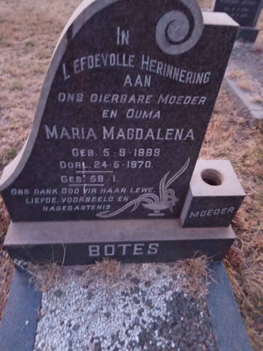 BOTES Maria Magdalena 1889-1970