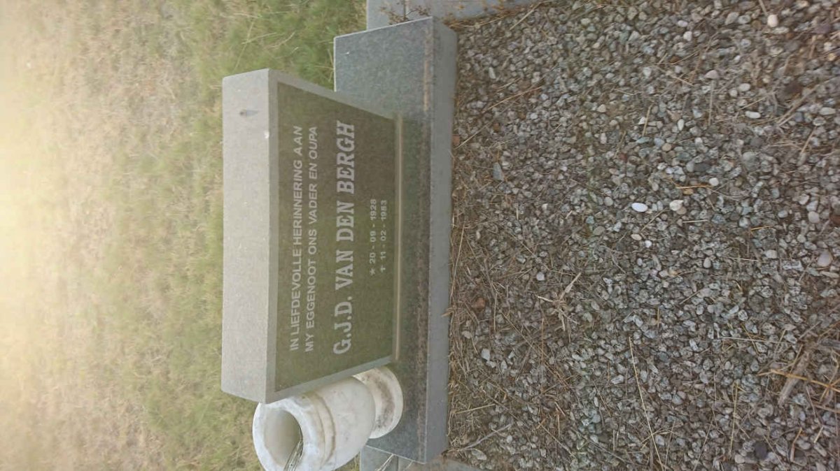 BERGH G.J.D., van den 1928-1983